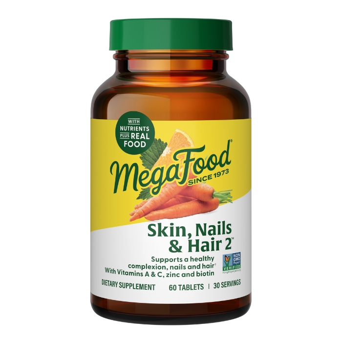 MegaFood AT Skin, Nails, & Hair 2 60 Tabletten
