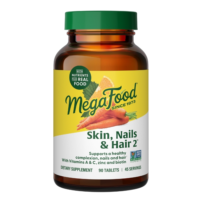 MegaFood AT Skin, Nails, & Hair 2 90 Tabletten