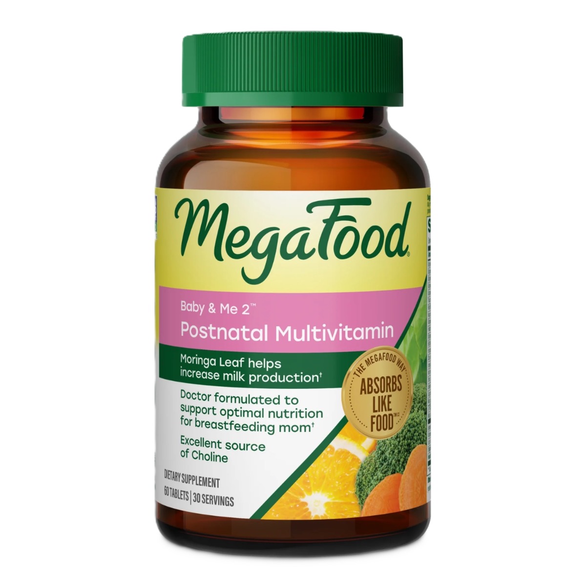 MegaFood AT Baby & Me 2 Postnatal Multi 60 Tabletten