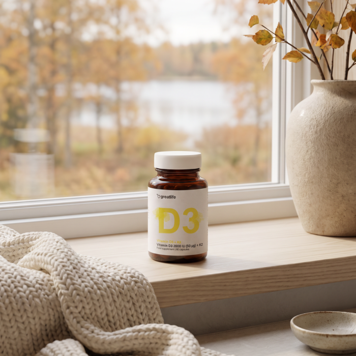 Vitamin D3 2000 IE + K2 MK7
