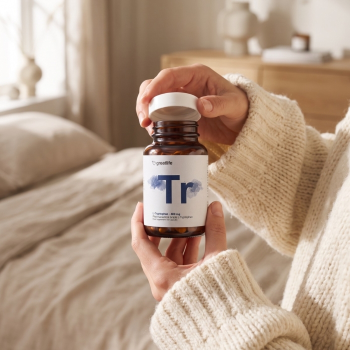L-Tryptophan – 400 mg (Tryptophan)