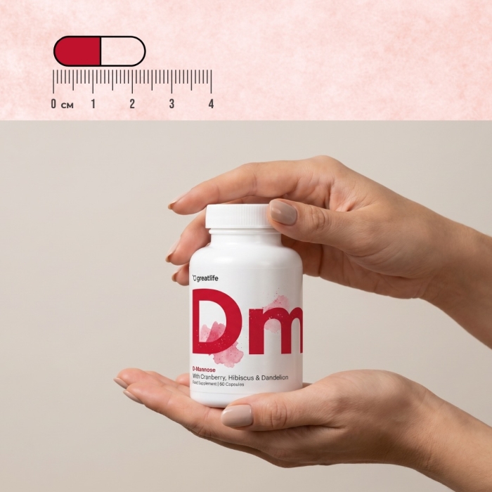 D-Mannose mit Cranberry, Hibiskus und Löwenzahn