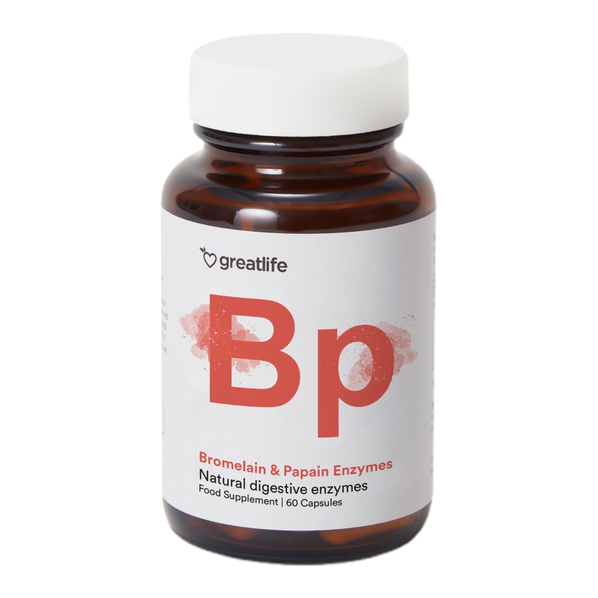 Greatlife Bromelain & Papain-Enzyme 60 Kapseln