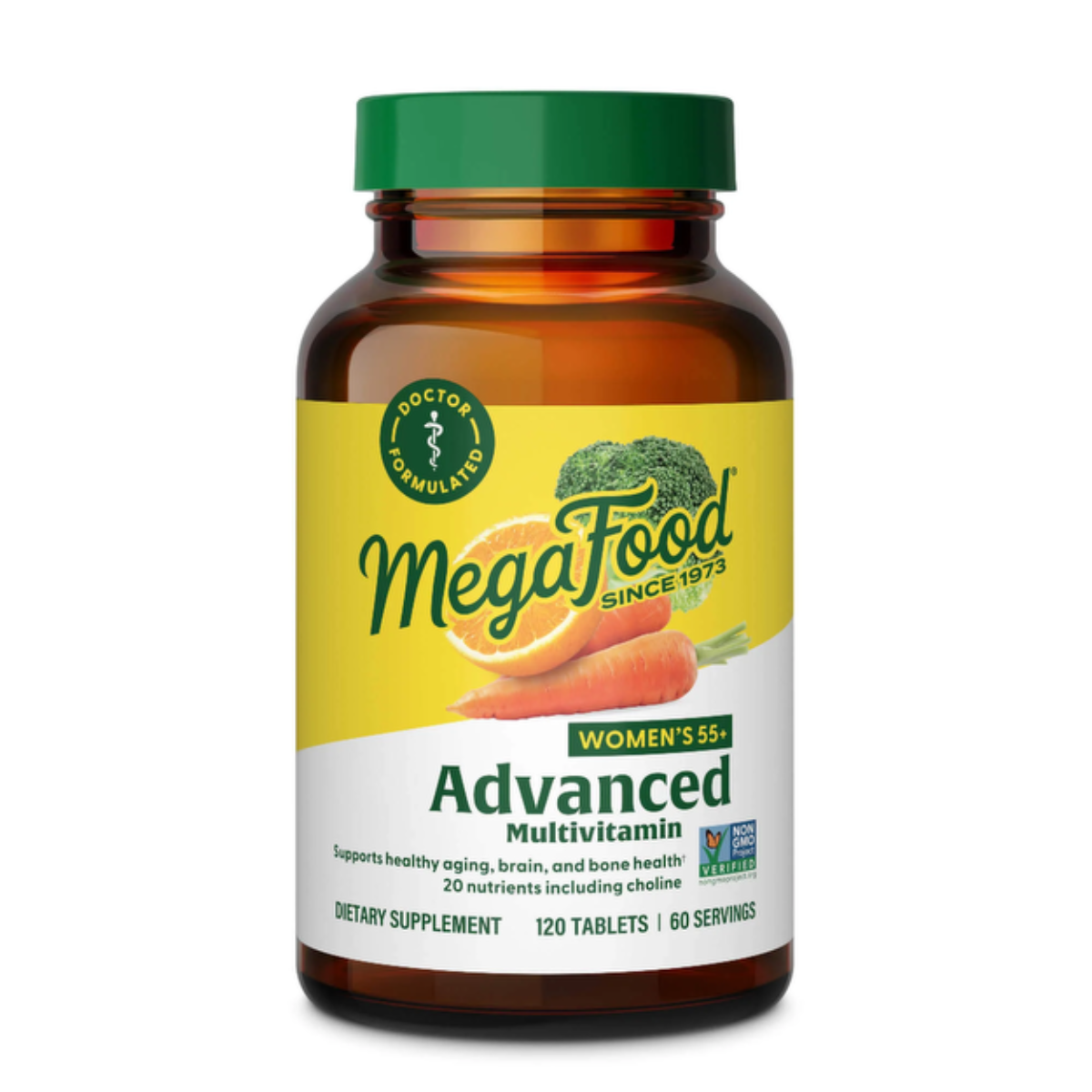 MegaFood AT Women's 55+ Advanced Multivitamin 120 Tabletten