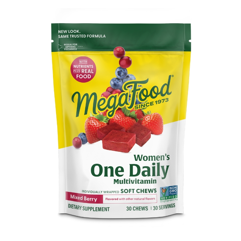MegaFood AT Women's One Daily Multivitamin Soft Chews - Gemischter Beerengeschmack 30 chews